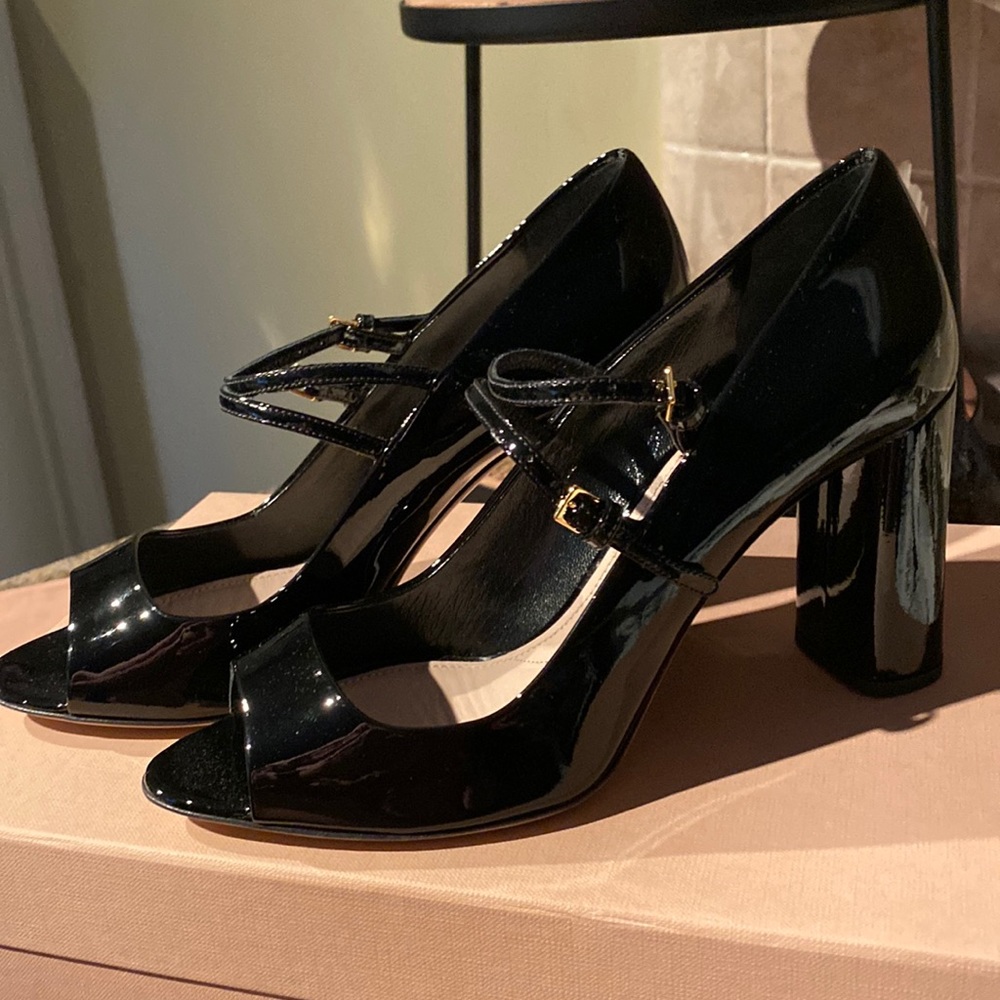 Mui Mui patent leather Mary Janes